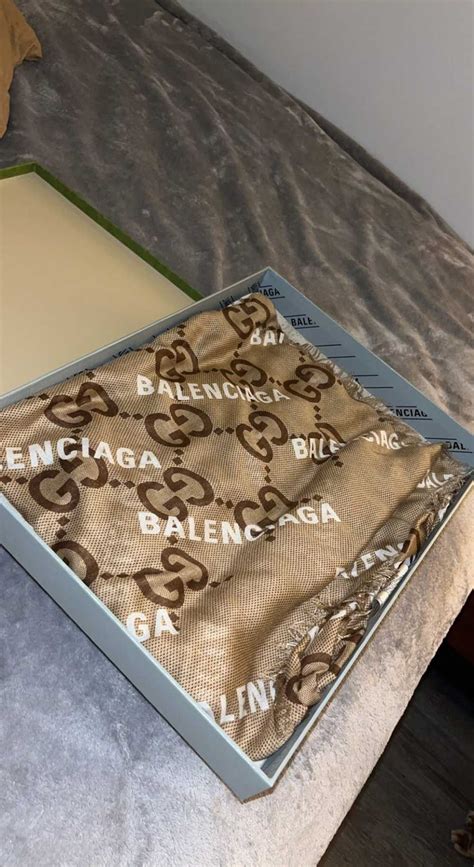 balenciaga x gucci scarf